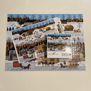 Charles Wysocki Windjammer Canal 1000 Piece Jigsaw Puzzle Complete Americana